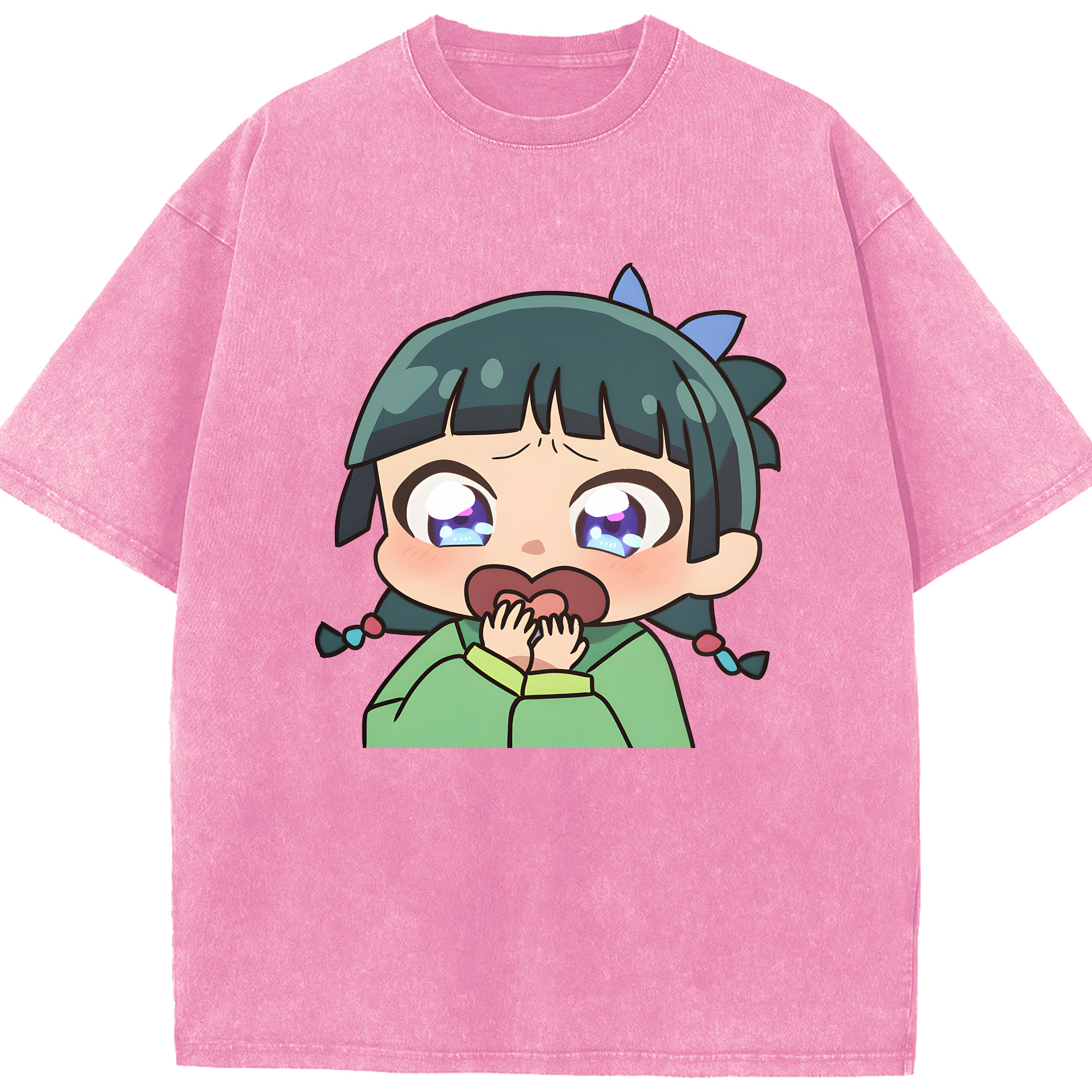 （画像用） 薬屋のひとりごと The Apothecary Diaries 綿100% ヴィンテージ風 半袖Tシャツ（フロントプリント）